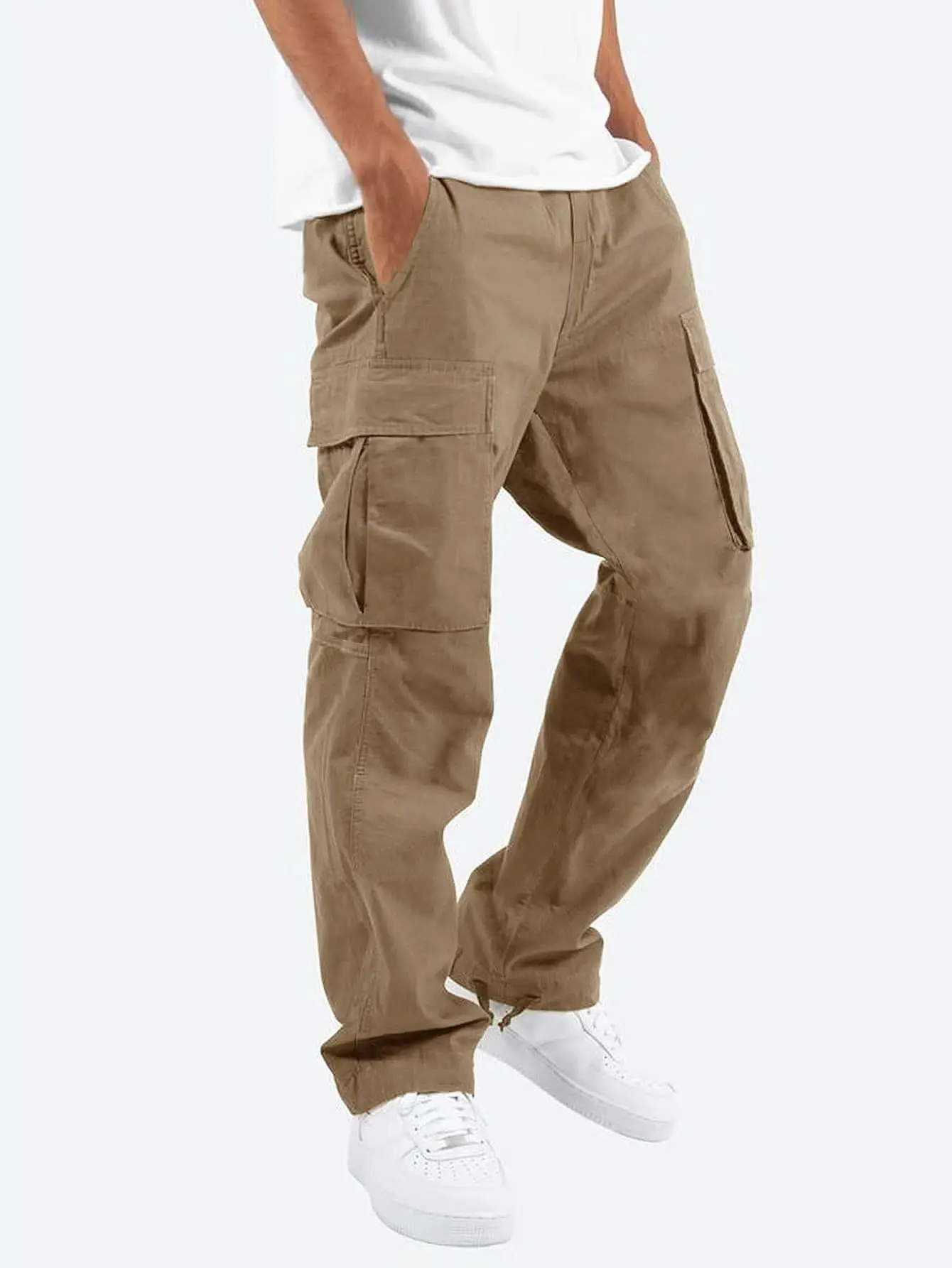 Caden - Relaxed Fit Men's Cargo Pants With Utility Pockets For Work And Casual Wear 2