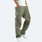 Caden - Relaxed Fit Men's Cargo Pants With Utility Pockets For Work And Casual Wear 3