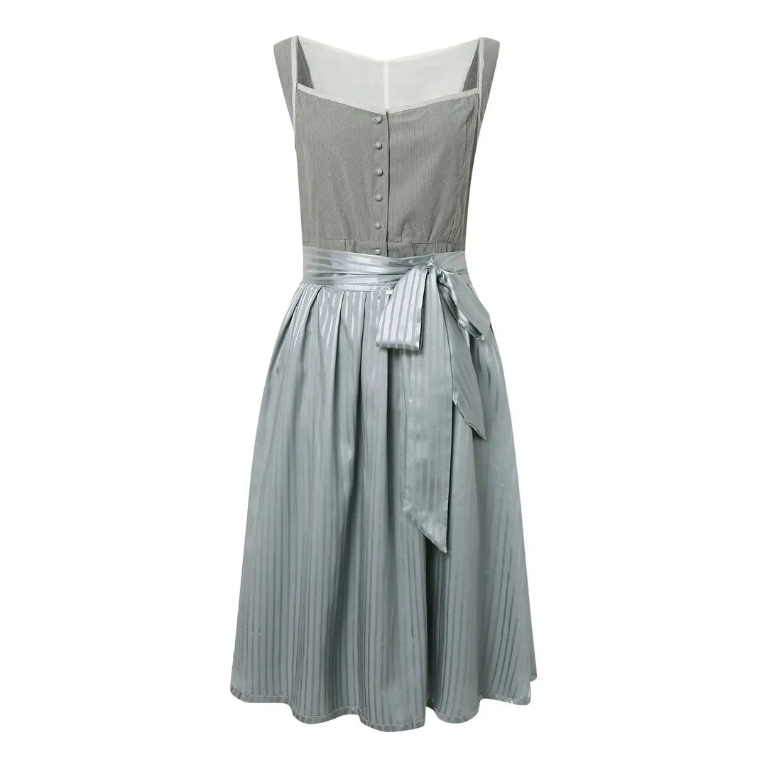 Oktoberfest Dirndl Dress – Elegant Knee-Length Design in Classic Colors – Perfect for Beer Festivals 1