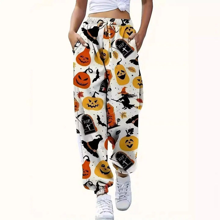 Heidi - Stylish Women's Trousers With Halloween Motif For Casual And Festive Occasions 1