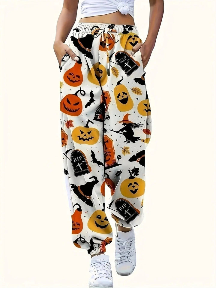 Heidi - Stylish Women's Trousers With Halloween Motif For Casual And Festive Occasions 0