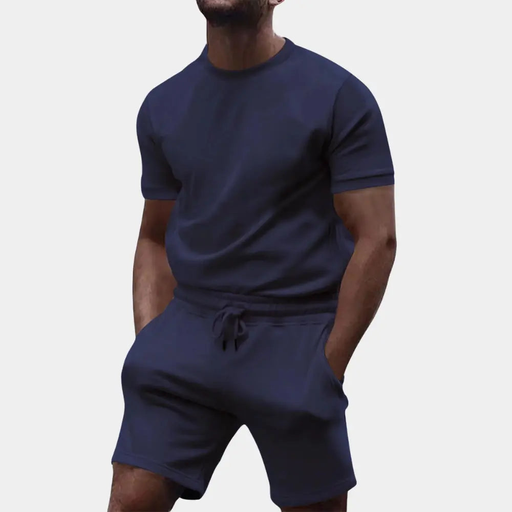 Elena – Oversized Casual Comfort Set with T-Shirt & Shorts in Soft, Breathable Fabric, Size S-L 0