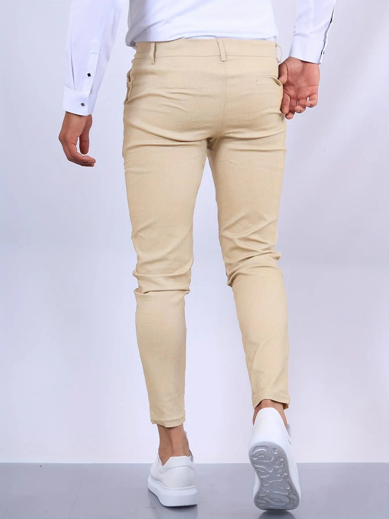 Caden - Stylish Men's Khaki Pants With Slim-Fit Design For Casual And Semi-Formal Occasions 8