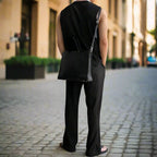 Eric - Sleeveless Knit Top & Comfortable Loose Pants Set for Summer Style