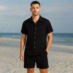 Josh – Men's Lightweight Summer Set with Shirt and Shorts for Effortless Style
