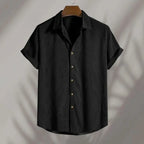 Josh – Men's Lightweight Summer Set with Shirt and Shorts for Effortless Style