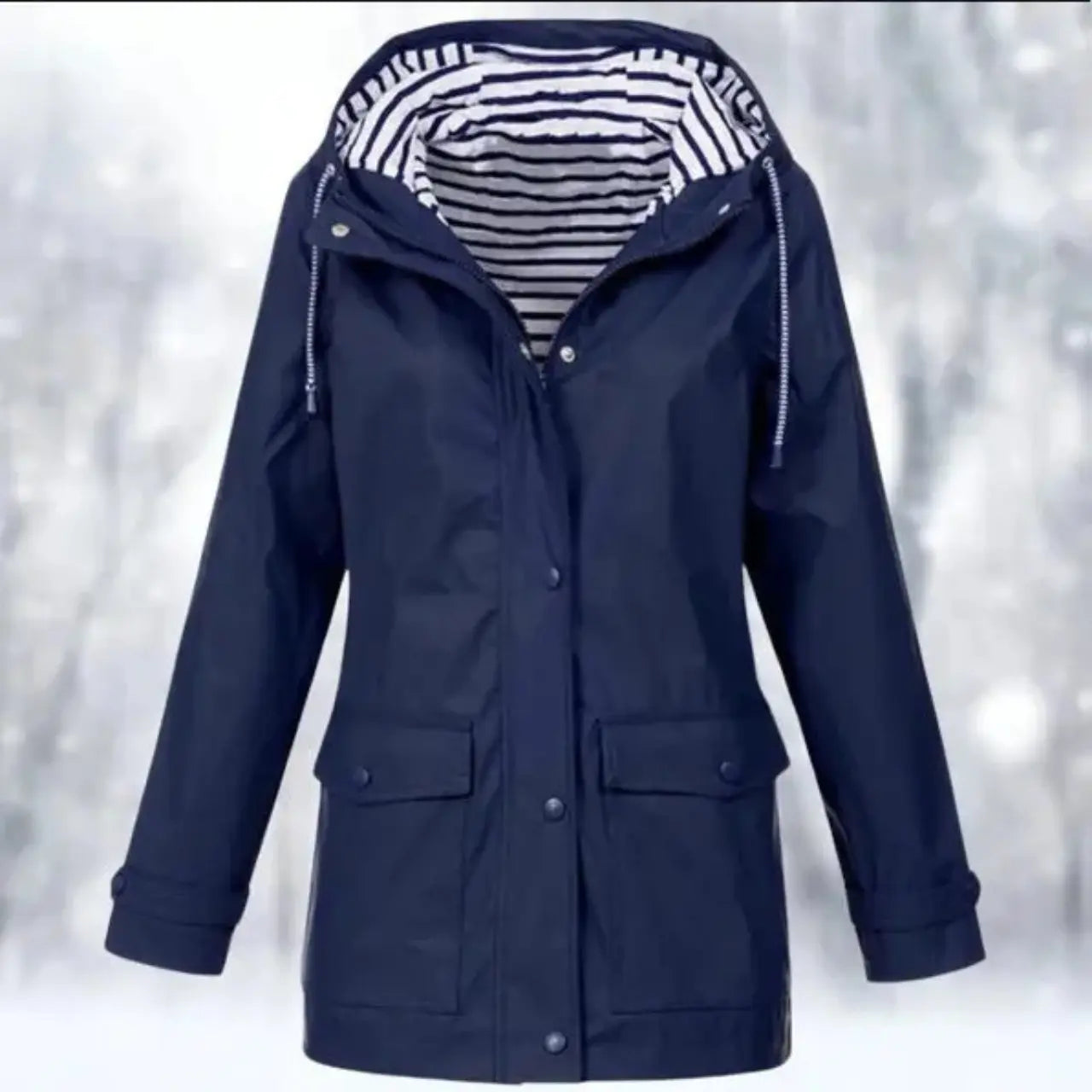 MunaWear - Coats - Aluna – Stylish Women's Jacket With Weather Protection For Casual Outings And Outdoor Adventures - Navy