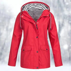 MunaWear - Coats - Aluna – Stylish Women's Jacket With Weather Protection For Casual Outings And Outdoor Adventures - Red