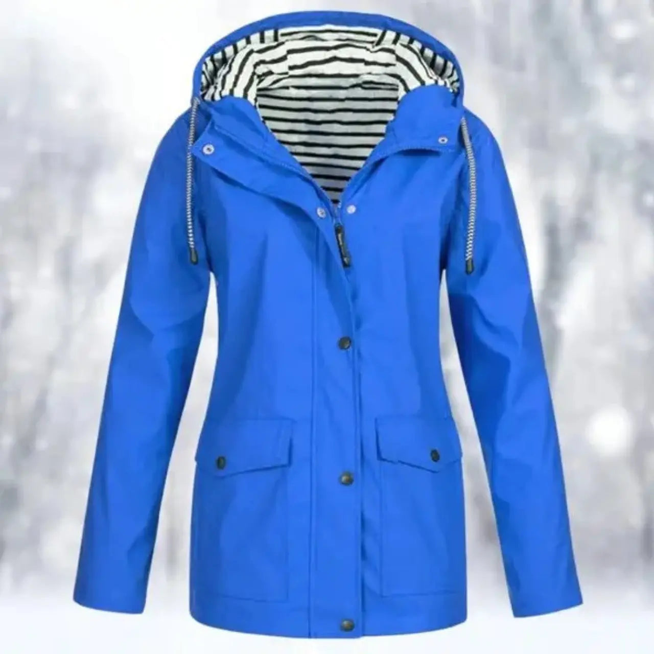 MunaWear - Coats - Aluna – Stylish Women's Jacket With Weather Protection For Casual Outings And Outdoor Adventures - Blue