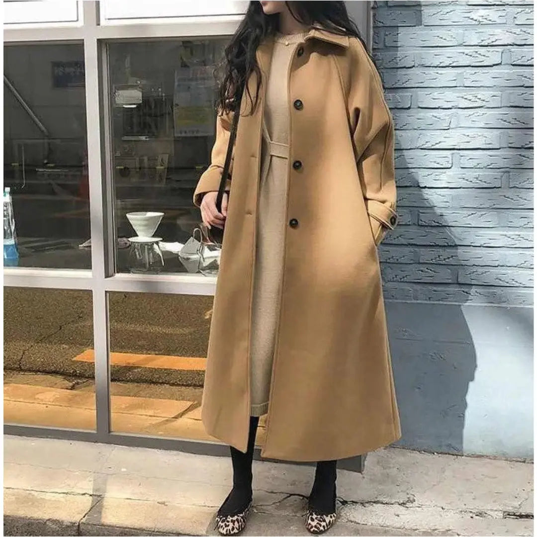 Liora – Modern Women's Long Coat With Timeless Design For Cold Days 0