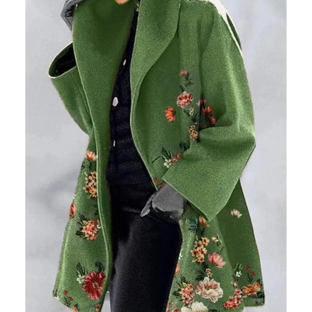 Liora – Stylish Long Women's Winter Coat With Printed Design For Everyday And Special Occasions 0