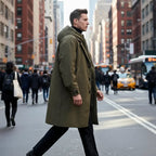 MunaWear - Coats & Jackets - Troy – Long Waterproof Puffer Trench Coat For Men With Hood For Cold Weather Protection - 