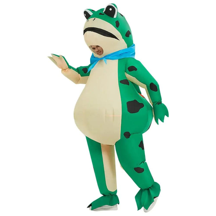 Caden - Funny Inflatable Frog Costume With Integrated Fan For Halloween Fun 2