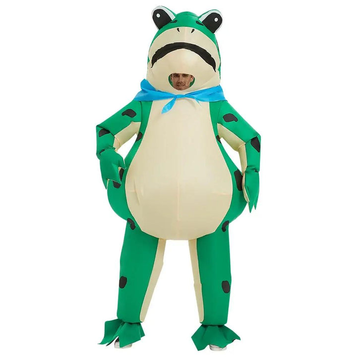 Caden - Funny Inflatable Frog Costume With Integrated Fan For Halloween Fun 3
