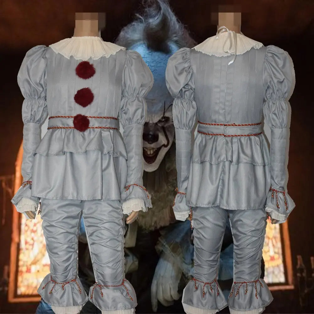 Creepy Halloween Clown Costume for Adults – Scary PennyWise Outfit – Perfect for Parties 4