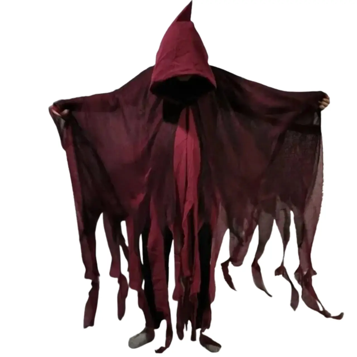 MunaWear - Costumes - Halloween Horror Monk Costume – Unisex Creepy Hooded Robe for Adults - 