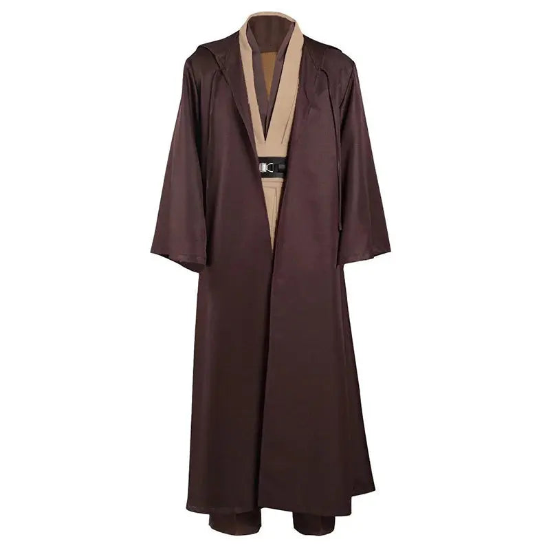 Halloween Obi Wan Kenobi Jedi Costume – Unisex Robe & Accessories Set for Adults – Perfect for Halloween Parties 1