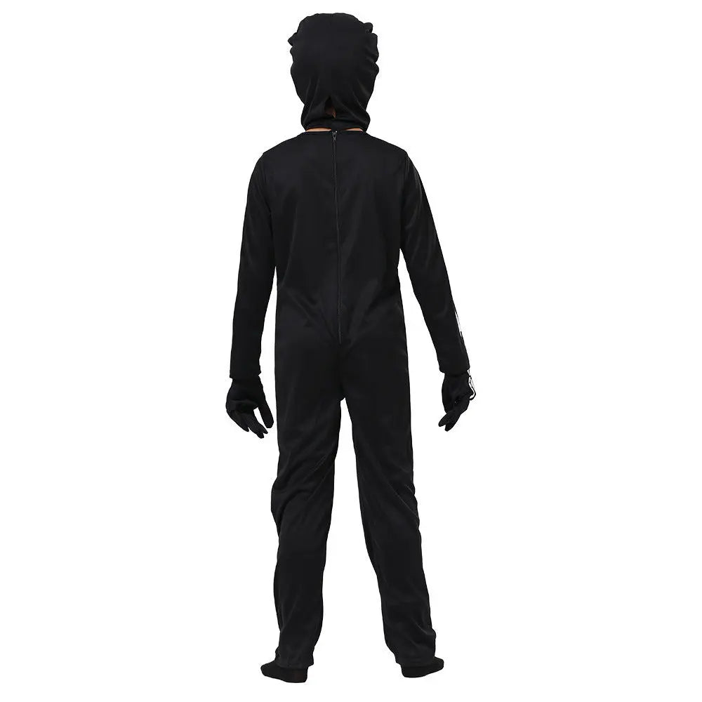 Halloween Skeleton Costume for Kids – Glow-in-the-Dark Full Body Suit – Unisex Sizes 3-10 5