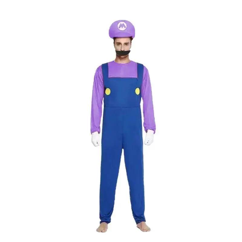 MunaWear - Costumes - Halloween Super Mario Luigi Costume Set – Fun Jumpsuit & Dress for Adults – Perfect for Parties & Cosplay - 