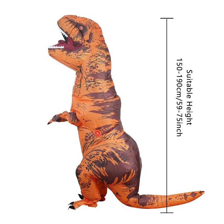Inflatable T-Rex Costume – Fun Adult Halloween Costume for Parties – Fits 4.9ft to 6.2ft 5