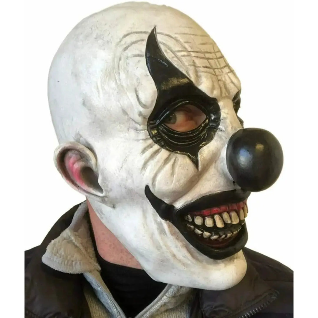 MunaWear - Costumes & Accessories - Creepy Clown Mask for Halloween – Scary Adult Costume Accessory - 