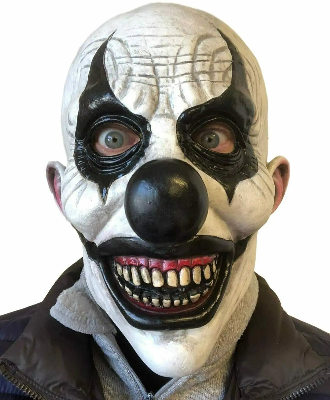 Creepy Clown Mask for Halloween – Scary Adult Costume Accessory with Eerie Design and Universal Fit 1