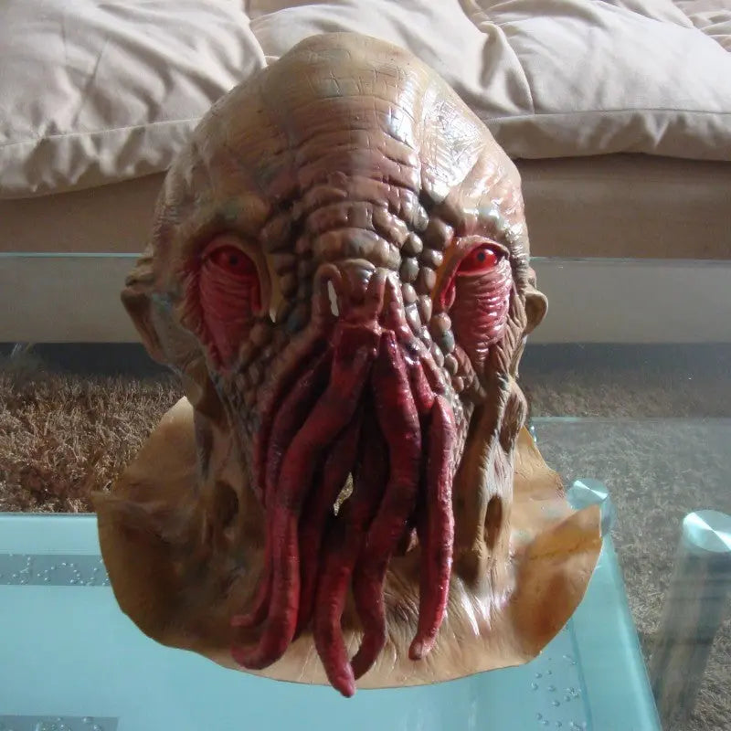 Creepy Alien Tentacle Mask for Adults – Scary Halloween Mask with Red Eyes and Realistic Details for Costume Parties 1