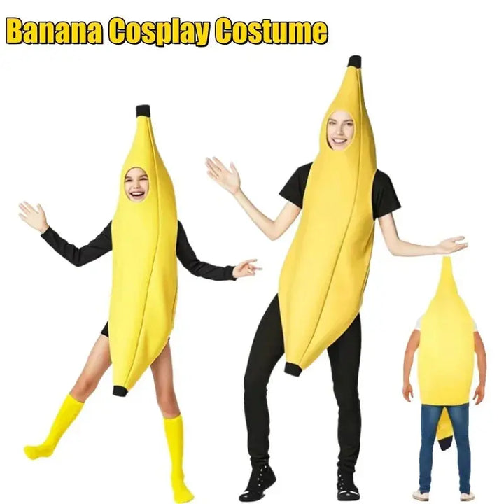Funny Banana Halloween Costume – Unisex Outfit for Kids & Adults – Perfect for Parties and Trick or Treat 0