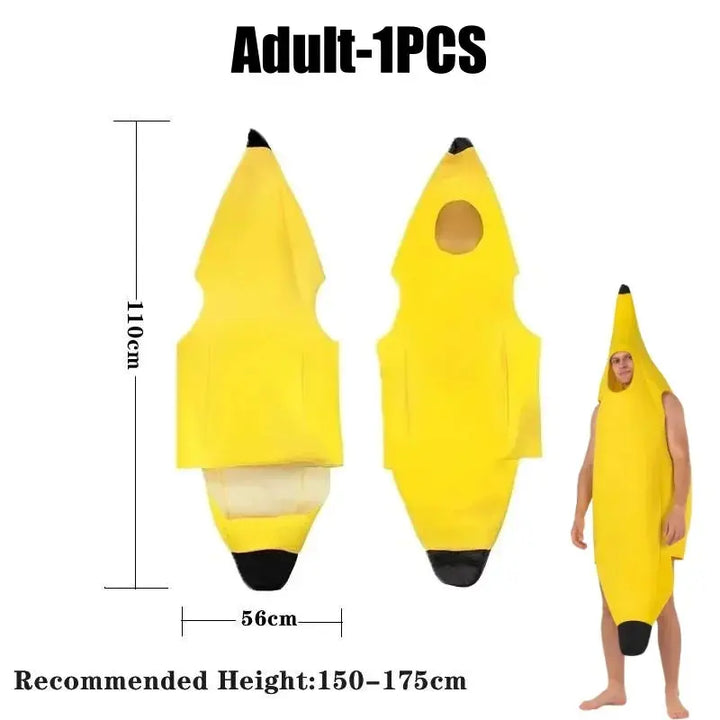 Funny Banana Halloween Costume – Unisex Outfit for Kids & Adults – Perfect for Parties and Trick or Treat 6