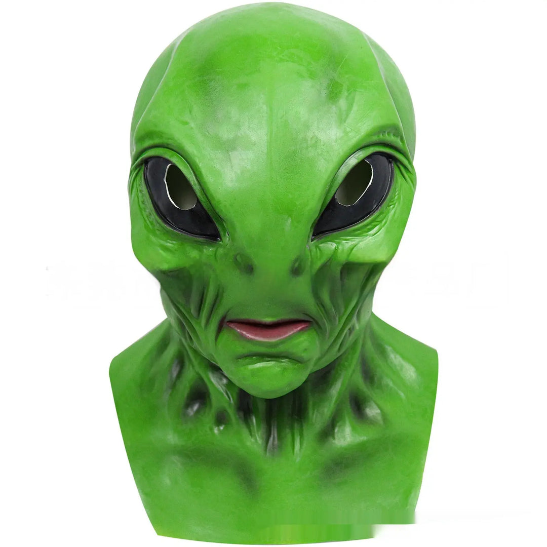 Halloween Alien Mask – Creepy Green Costume Accessory for Adults 1