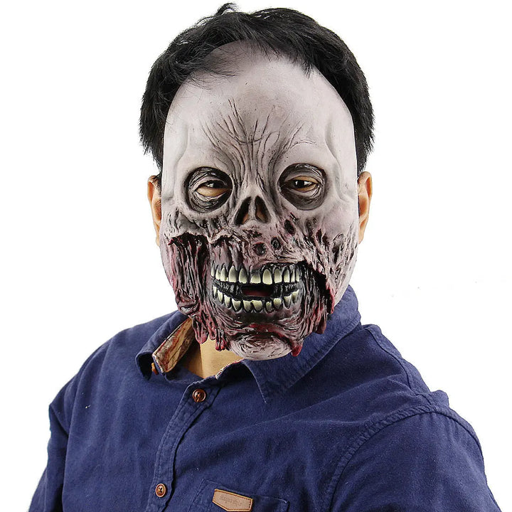 Halloween Creep Mask – Unisex Vampire Demon Latex Mask for Scary Costumes 7
