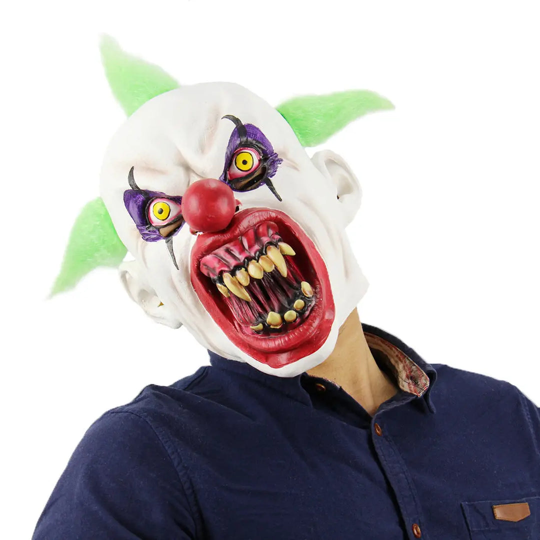 Halloween Creep Mask – Unisex Vampire Demon Latex Mask for Scary Costumes 13