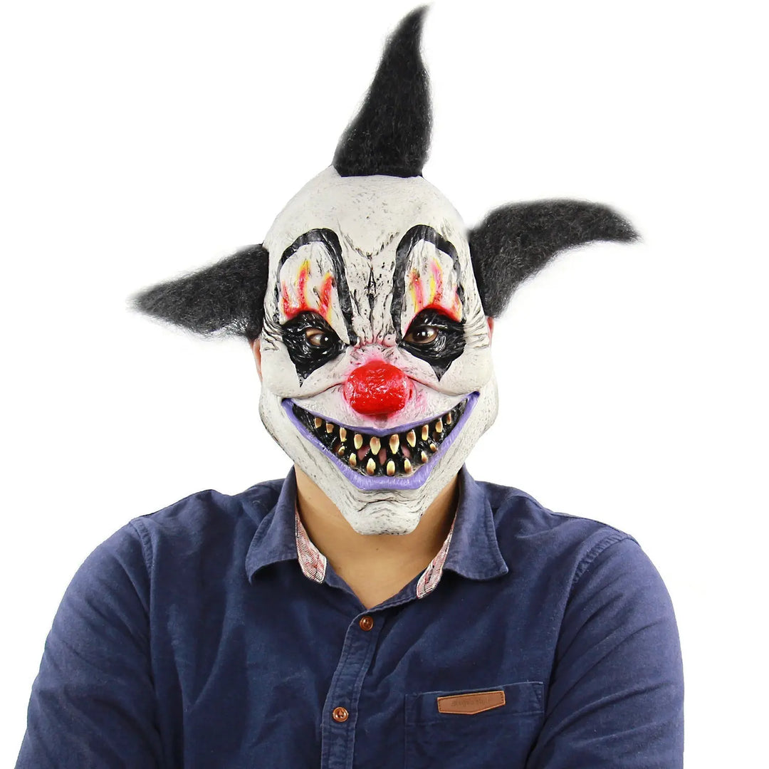 Halloween Creep Mask – Unisex Vampire Demon Latex Mask for Scary Costumes 15