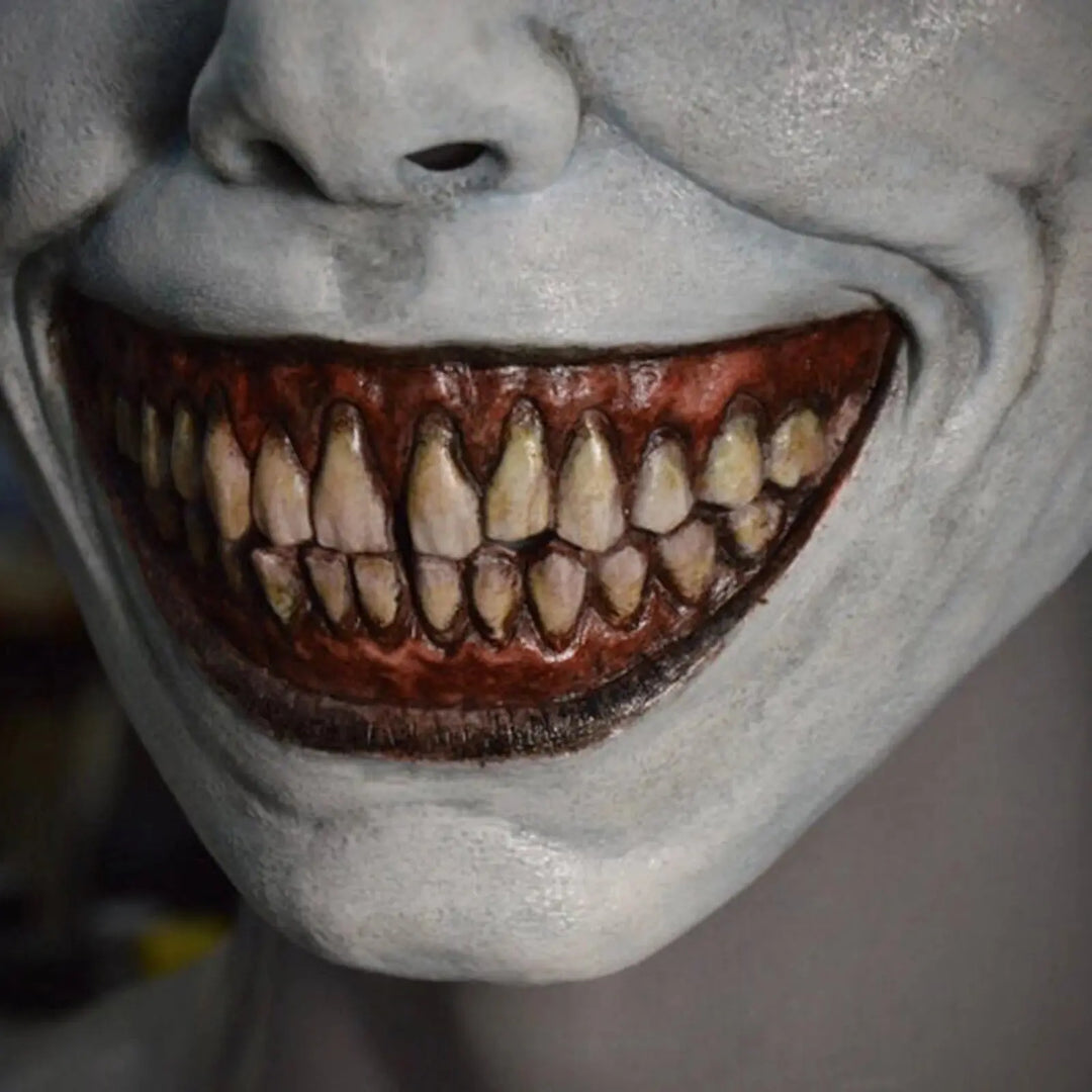 Scary Halloween Demon Mask for Adults – Realistic Latex Mask with White Eyes for Horror Parties and Trick-or-Treating 6