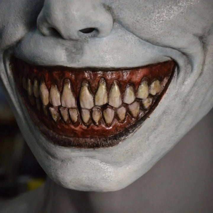 Scary Halloween Demon Mask for Adults – Realistic Latex Mask with White Eyes for Horror Parties and Trick-or-Treating 6