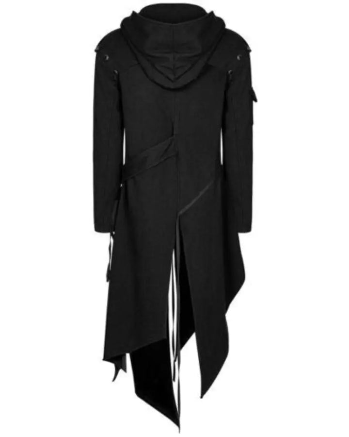 Halloween Gothic Vintage Costume – Men’s Hooded Coat for Spooky Parties 3