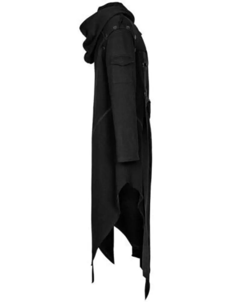 Halloween Gothic Vintage Costume – Men’s Hooded Coat for Spooky Parties 4