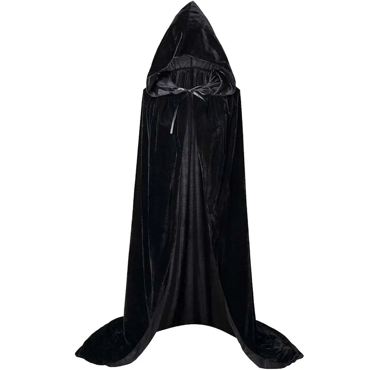Halloween Grim Reaper Hooded Cloak – Unisex Velvet Cape in Multiple Colors – Perfect for Spooky Cosplay Events 0