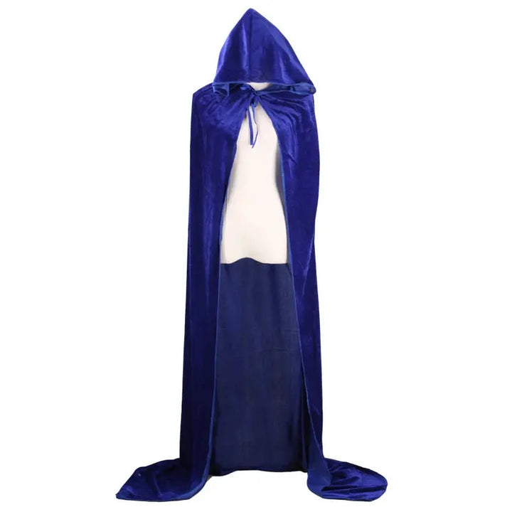Halloween Grim Reaper Hooded Cloak – Unisex Velvet Cape in Multiple Colors – Perfect for Spooky Cosplay Events 11