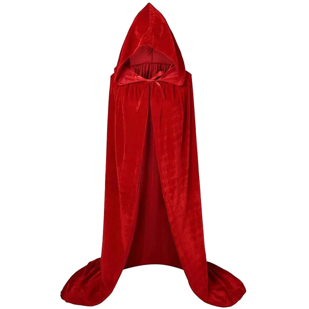 Halloween Grim Reaper Hooded Cloak – Unisex Velvet Cape in Multiple Colors – Perfect for Spooky Cosplay Events 7