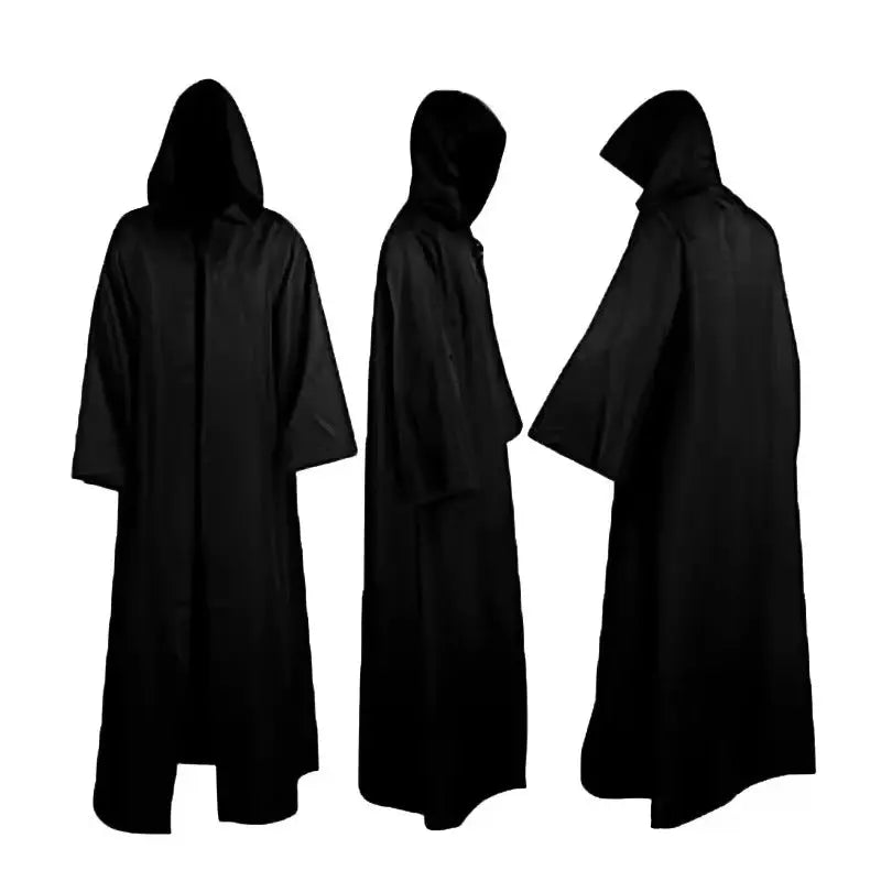 MunaWear - Costumes & Accessories - Halloween Hooded Cloak – Unisex Elegant Capa for Spooky Costumes & Parties - 