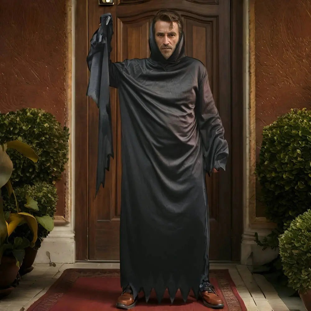 Halloween Reaper Costume – Spooky Unisex Outfit for Adults – Perfect for Halloween Parties & Cosplay 0