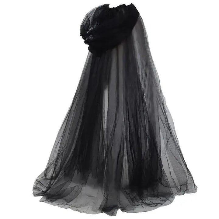 Halloween Witch Cloak – Elegant Black Double Cloak for Cosplay and Parties – Perfect for Spooky Events 5