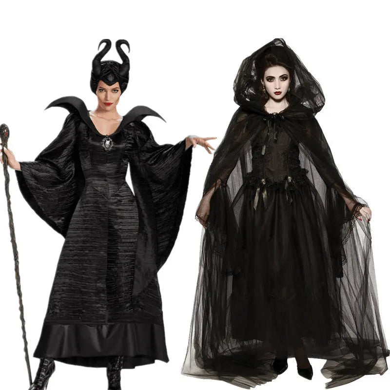 Elegant Black & Purple Witch Costume for Women – Perfect Women's Halloween Costume for Parties & Carnivals 2