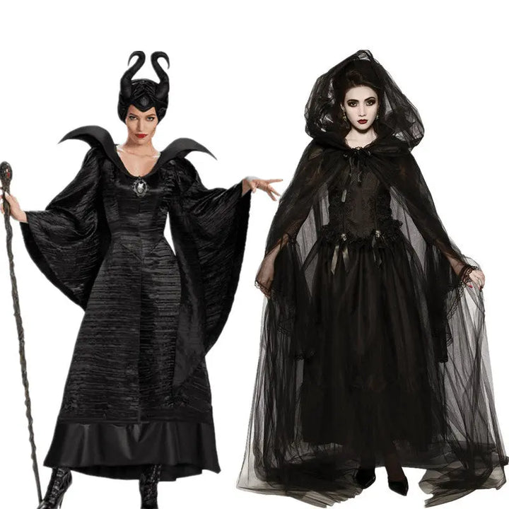 Elegant Black & Purple Witch Costume for Women – Perfect Women's Halloween Costume for Parties & Carnivals 2