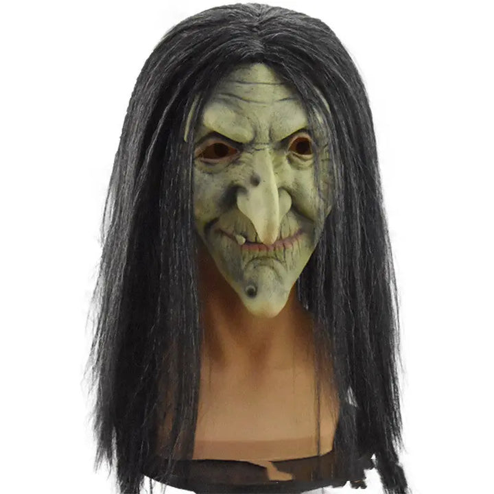 Halloween Witch Mask – Realistic Creepy Design for Adults – Spooky Costume Accessory for Parties 1