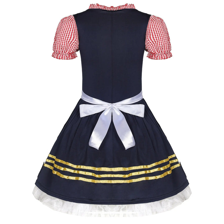 Oktoberfest Dirndl Costume for Women – Traditional Bavarian Dress with Puff Sleeves – Perfect for Festivals and Cosplay 3