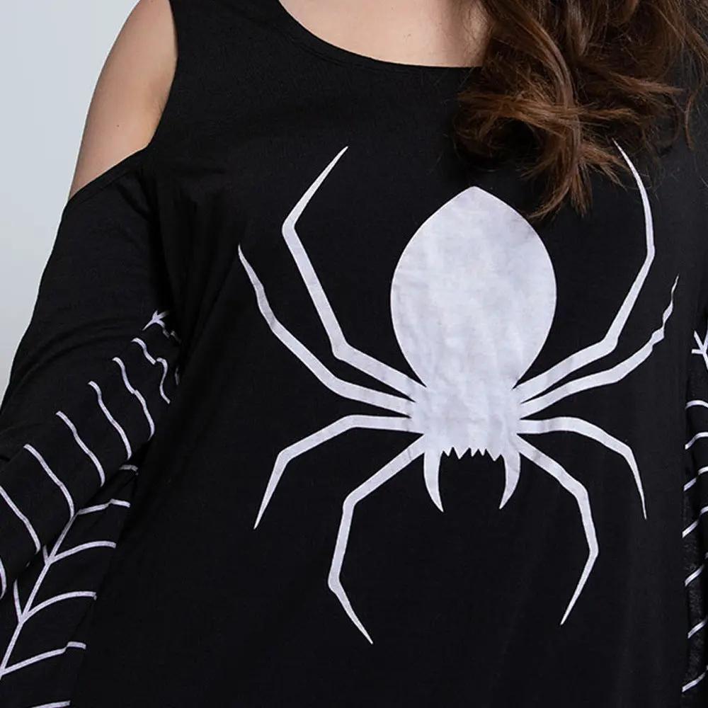 Selina - Gothic Mini Dress With Spider Web Design For Halloween Parties 5