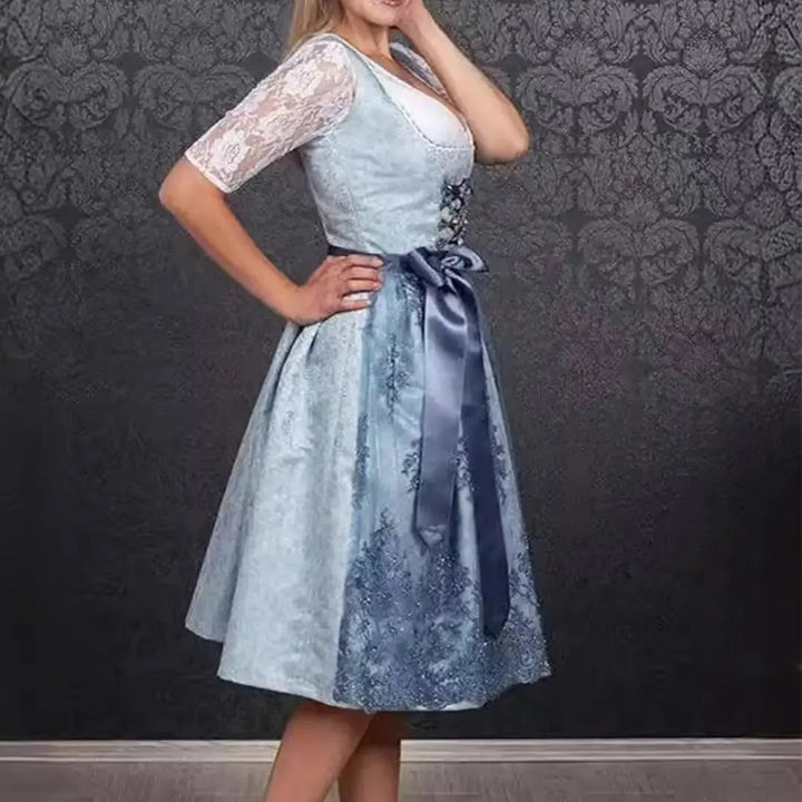 Oktoberfest Dirndl Dress – Elegant Sleeveless Design – Perfect for Beer Festivals 1