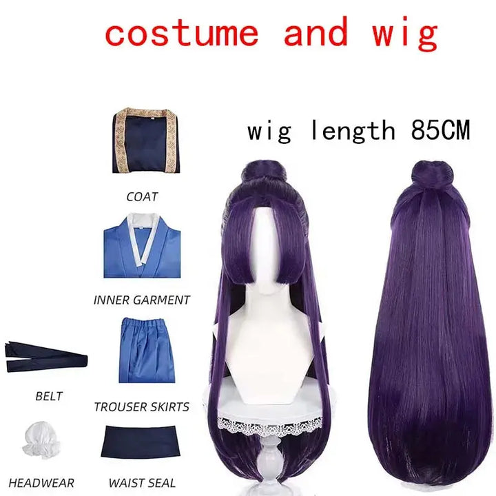 Halloween Jinshi Cosplay Costume – Men’s Anime Kimono Robe Suit with Headwear – Perfect for Comic Con 7